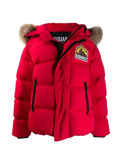 Dsquared2 Mountain Taffetà Down Jacket In Red | ModeSens