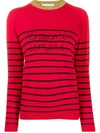 Giada Benincasa 'pensami Sempre' Cashmere Knit Sweater In Red