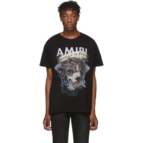 Amiri Pitbull Print Cotton Jersey T 