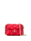 Valentino Garavani Mini Candystud Handbag In Red