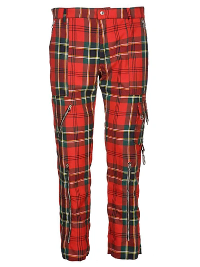 Alexander Mcqueen Straight-leg Trousers In Red