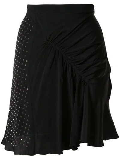 N°21 Embellished Gathered Skirt In Black