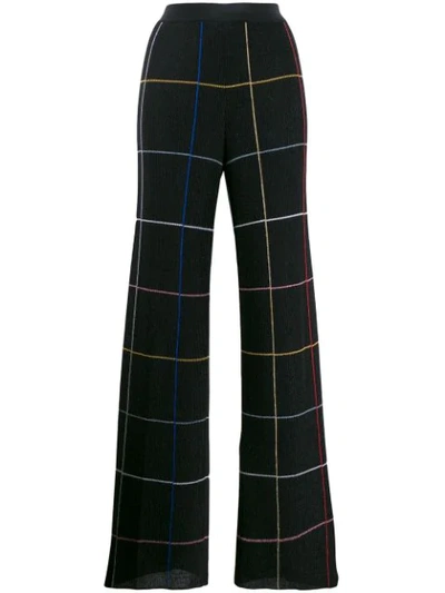 Missoni Checked Wide-leg Trousers In S905m Black