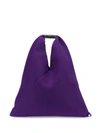 Mm6 Maison Margiela Oversized Mesh Tote Bag In Purple