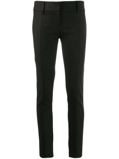 Patrizia Pepe Skinny Tailored Trousers In Black
