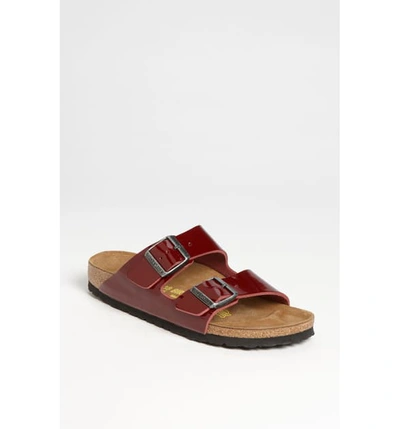 Birkenstock 'arizona' Soft Footbed Suede Sandal In Zinfandel Oiled Leather