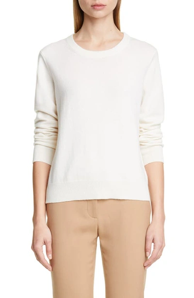 Altuzarra Braid Detail Cashmere Sweater In Optic White