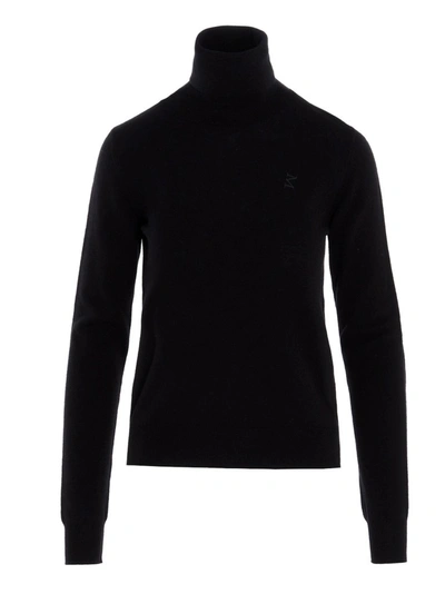 Maison Margiela Wool Turtleneck Sweater In Black