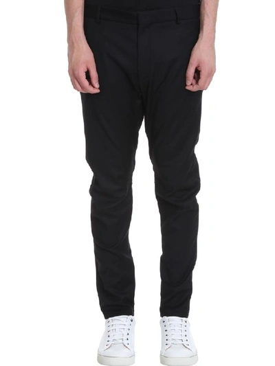 Lanvin Biker Pant Roun Pants In Black Cotton