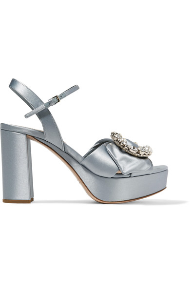 miu miu satin sandals