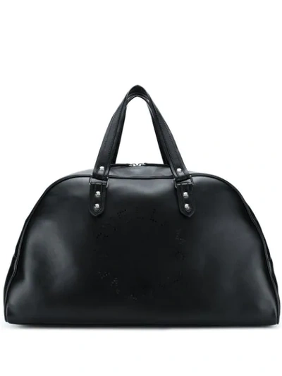 Stella Mccartney Logo Travel Bag In Black