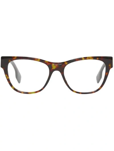 Burberry Square Optical Frames In Brown