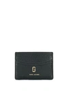 Marc Jacobs The Softshot Leather Card Case In Black