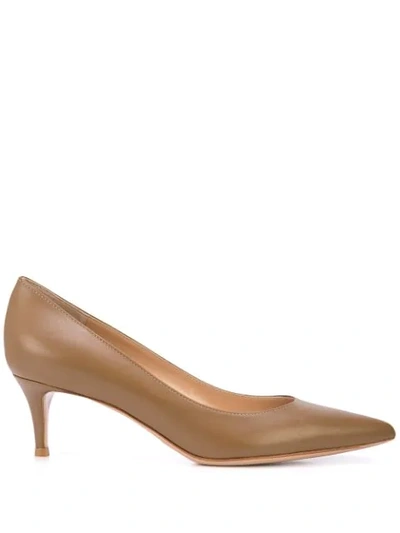 Gianvito Rossi Pointed Pumps In Brown