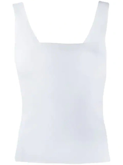 Vince Square Neck Vest In White