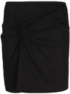 A.l.c Burke Linen Blend Skirt In Black