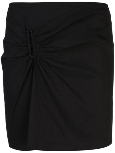 A.l.c Burke Linen Blend Skirt In Black