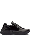 Prada Chunky Lace-up Sneakers In Nero