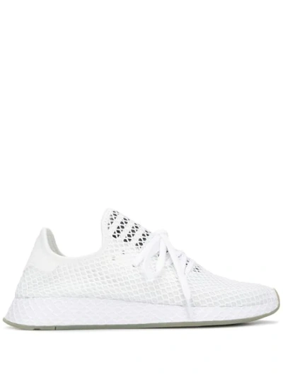 Adidas Originals Adidas Deerupt Mesh Trainers - White In White Black Sesame  | ModeSens