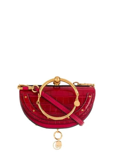 Chloé Nile Minaudiere Bag In Red