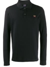 Paul & Shark Logo Embroidered Polo Shirt In Negro