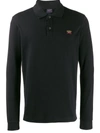 Paul & Shark Logo Embroidered Polo Shirt In Black