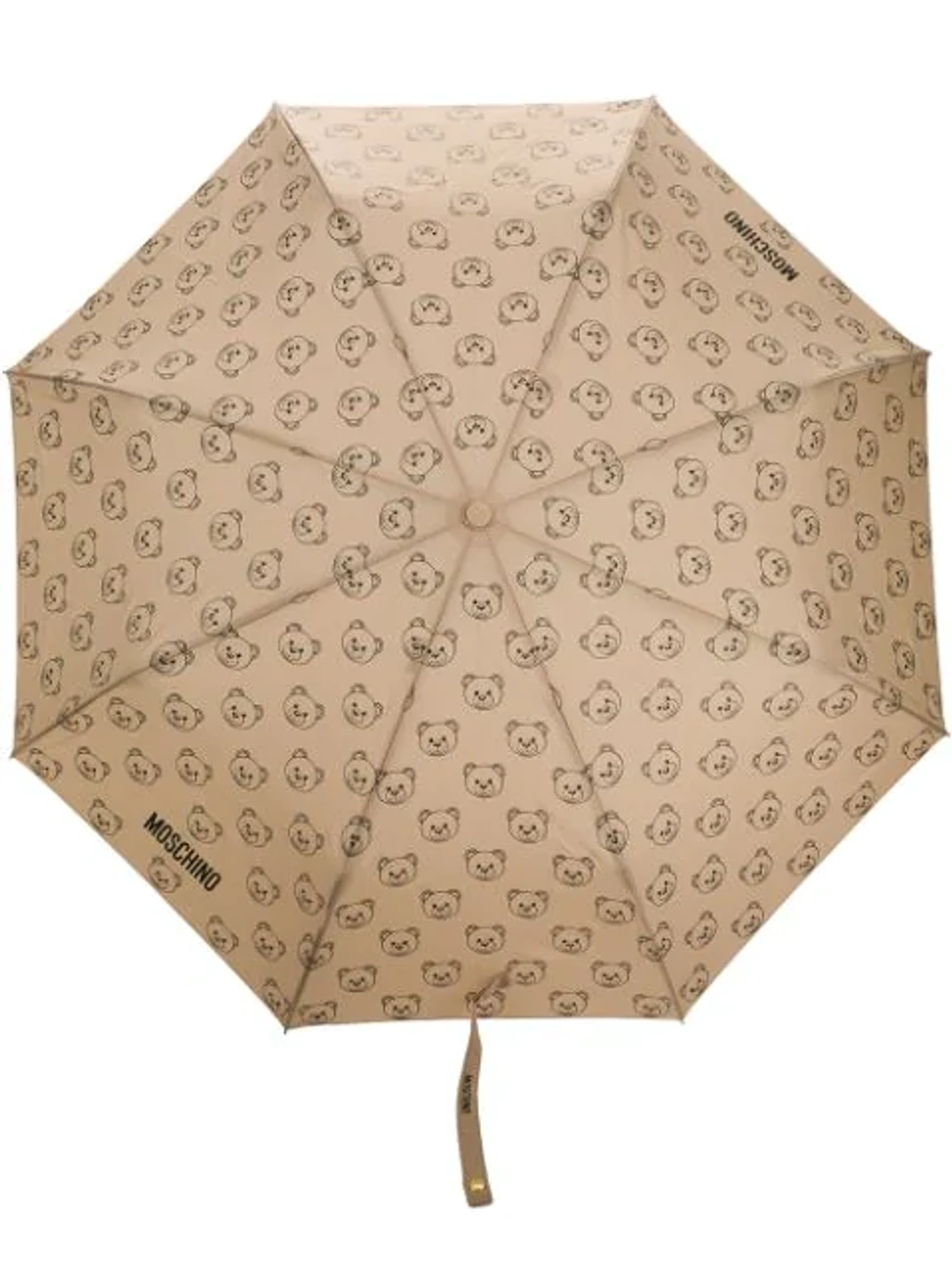 Moschino Teddy Bear Pattern Umbrella In Gold ModeSens