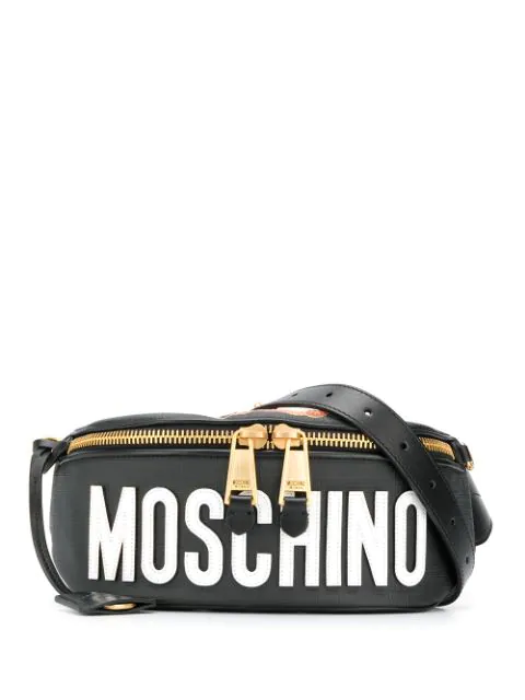 Moschino Teddy Bear Logo Belt Bag In Black | ModeSens