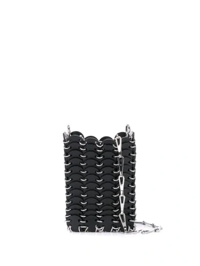 Paco Rabanne Mini Chain Clutch In Black
