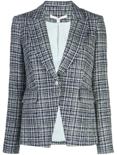 Veronica Beard Tweed Blazer In Blue