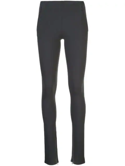 The Row Zipped Pocket Leggings In Grey