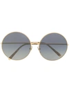 Dolce & Gabbana Interchangeable Round Frame Sunglasses In Gold