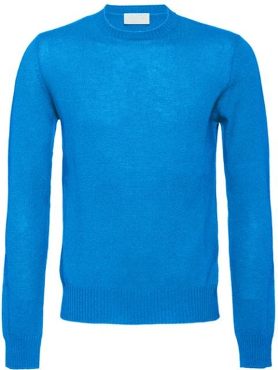 Prada Cashmere Sweater In Blue