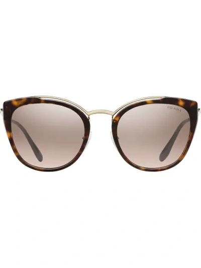 Prada Cinéma Sunglasses In Brown