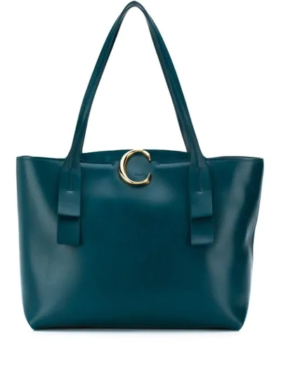 Chloé C Tote Bag In Blau