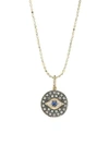 Sydney Evan Women's Diamond & 14k Gold Small Evil Eye Medallion Pendant Necklace
