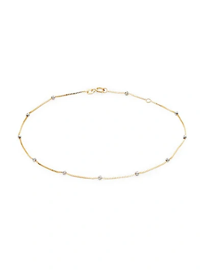 Saks Fifth Avenue 14k Two-tone Gold Anklet
