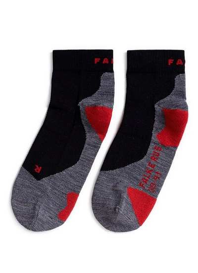 Falke 'ru5' Running Ankle Socks In Grey