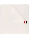Thom Browne Milano Stitch Merino Scarf In White