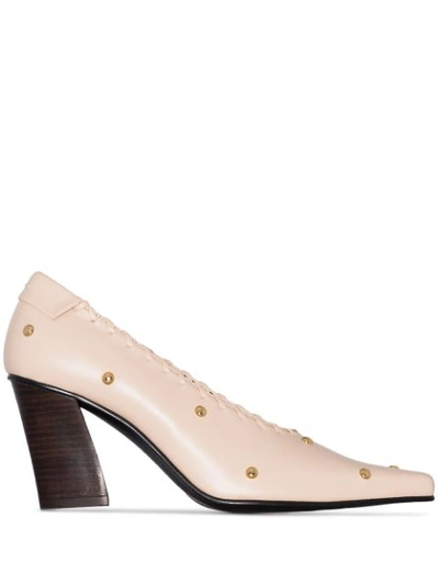 Reike Nen Studded 80mm Pumps In Neutrals