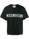 Moschino Slogan Print T-shirt In Black
