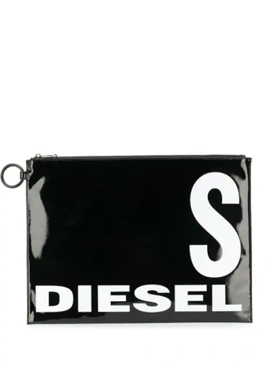 Diesel Glossy Logo In Black