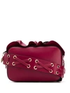 Red Valentino Red(v) Rock Ruffles Shoulder Bag