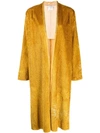 Forte Forte Open Front Coat In Yellow