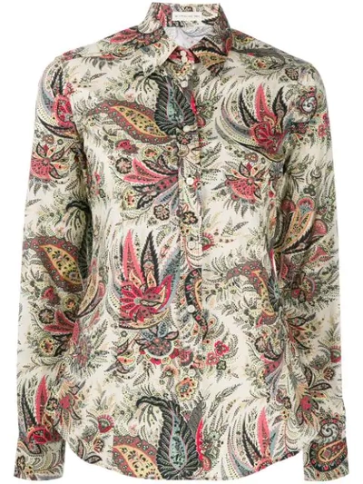Etro Floral Print Shirt In Multicolor