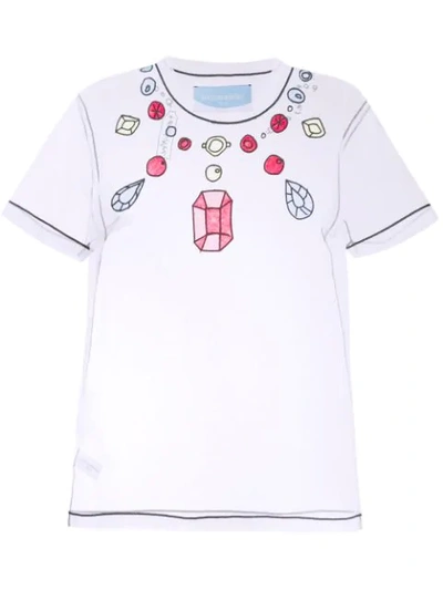 Viktor & Rolf Diamonds Are Forever T-shirt In White