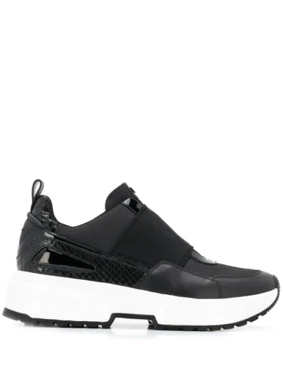 Michael Michael Kors Platform Sneakers In Black