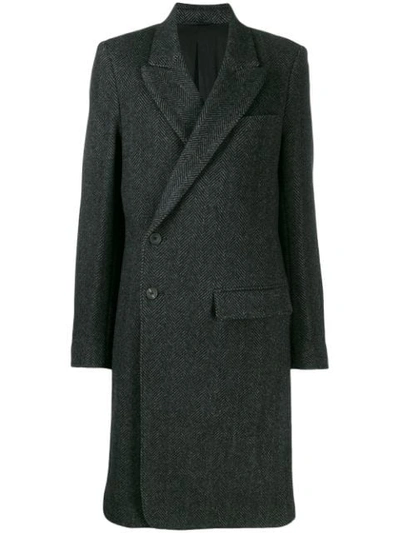 Ann Demeulemeester Single Breasted Coat In Black