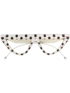 Fendi Dotted Pattern Sunglasses In 白色