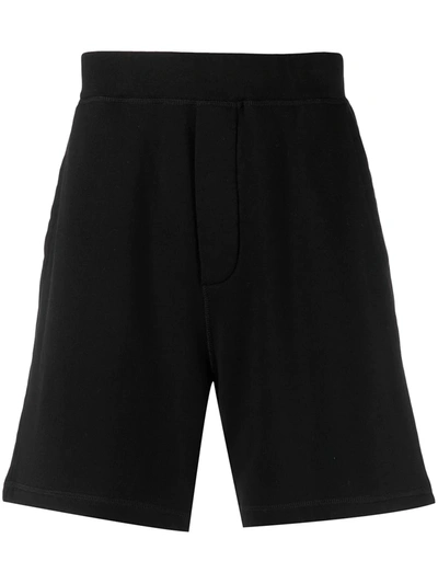 Dsquared2 Icon Knee-length Track Shorts In Black